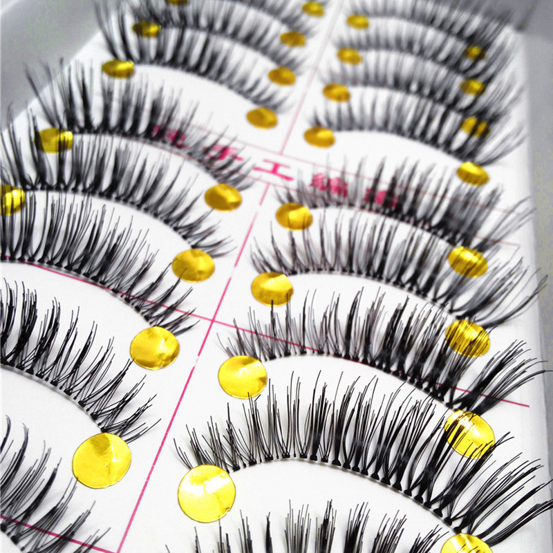 

10Pair/Lot Thick False Eyelashes Eyelash Lash Extensions Voluminous Makeup Fake Eyelashes For Building Individual False Eelashes