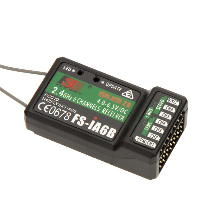 

Original 2.4G 6CH Flysky FS-iA6B Receiver PPM Output with iBus Port Compatible Flysky i4 i6 i10 Transmitter Drop