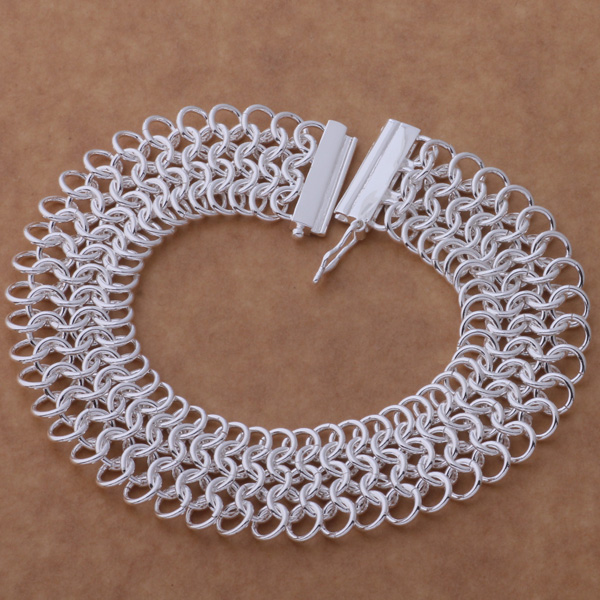 Livraison gratuite avec numéro de suivi Vente supérieure 925 Bracelet en argent Bracelet Bracelet en argent 10pcs / lot pas cher 1781