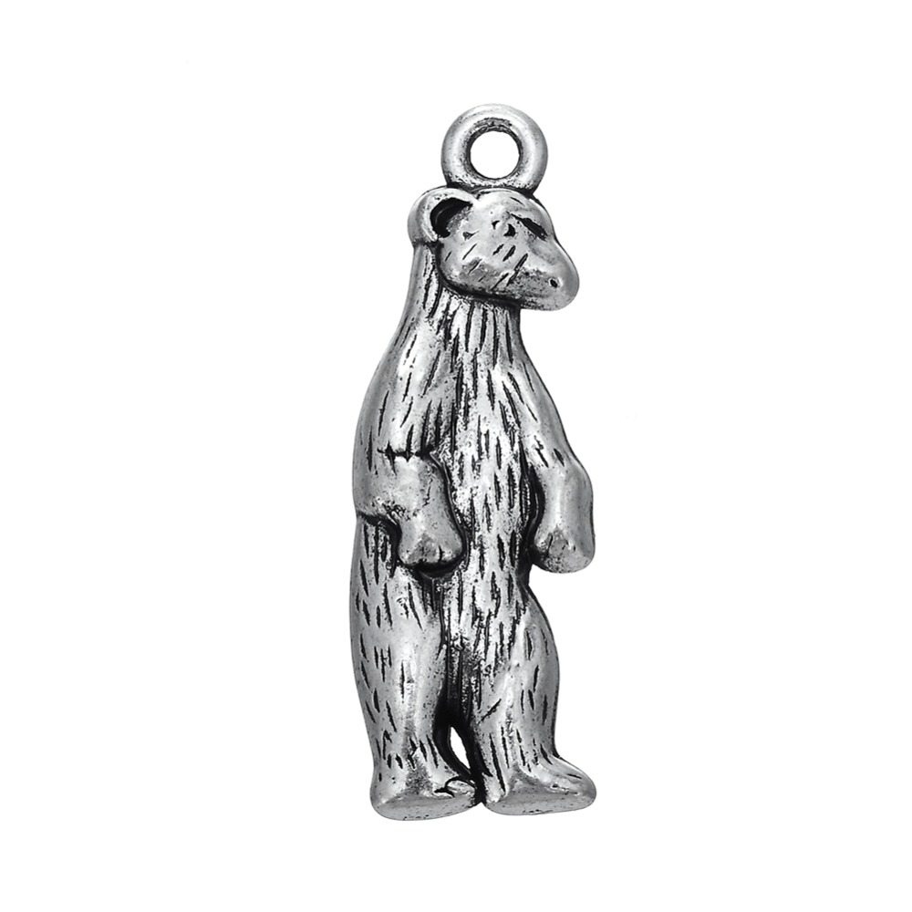 Livraison gratuite nouvelle mode facile à bricoler 10pcs animal ours polaire beaux charmes fabrication de bijoux en forme pour collier ou bracele