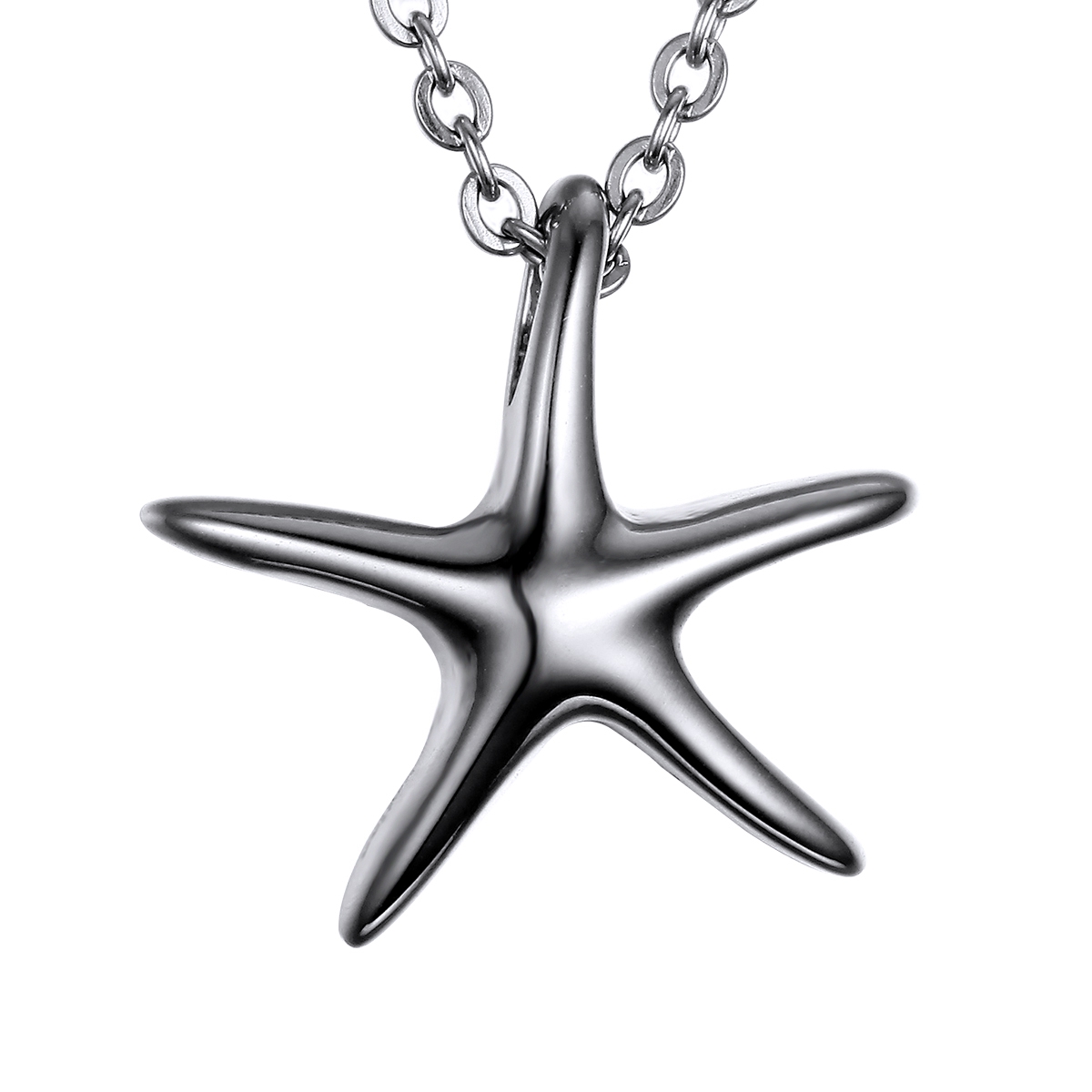 

Lily Memorial jewelry Pendant Starfish charm Urn Pendant Ashes Necklace Keepsake with Chain Necklace with a Gift Bag