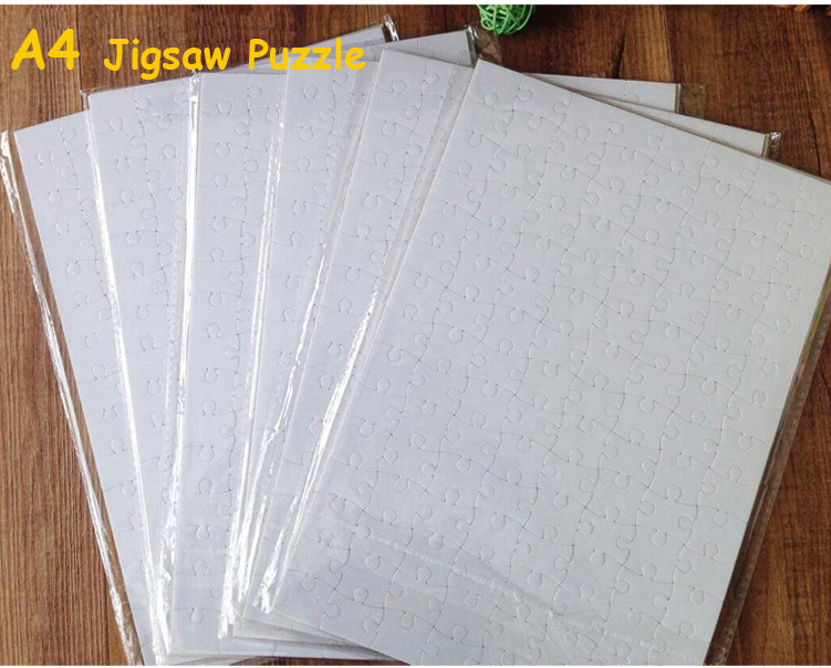 

A4 Sublimation Blank Puzzle Office & School Supplies 120pcs DIY Craft Heat Press Transfer Crafts Jigsaw white in stock