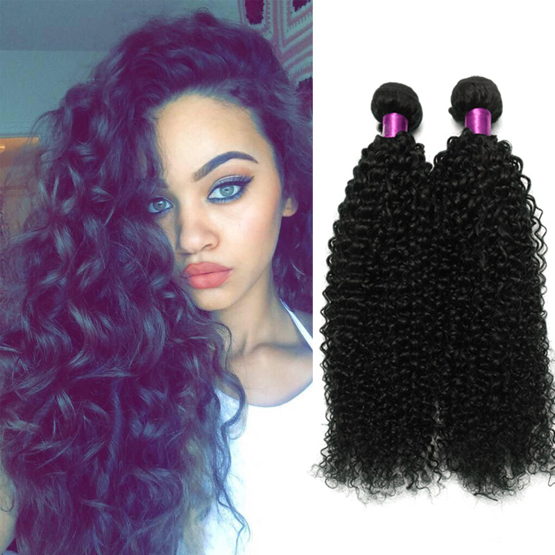 

Brazilian Kinky Curly Virgin Hair 3 Bundles 100g/pcs Brazilian Curly Virgin Hair Afro Kinky Curly Hair Natural Black Weave Human Weft, Natural color