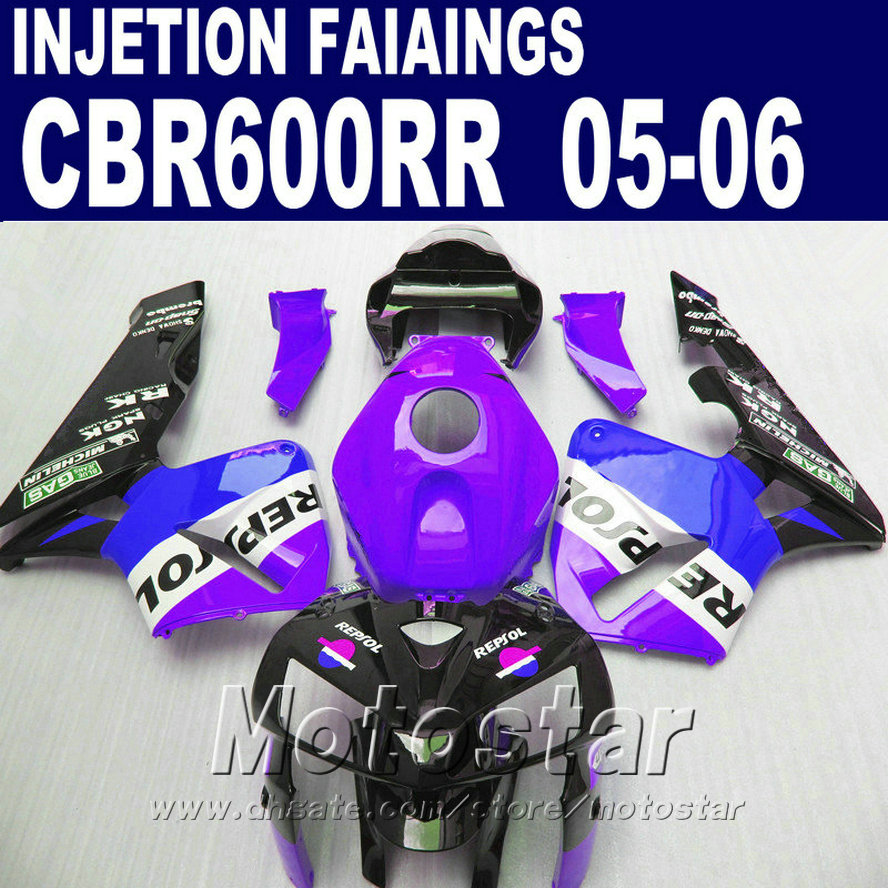 

Purple one! Injection Molding for HONDA CBR 600 RR fairing 2005 2006 cbr600rr 05 06 cbr 600rr custom fairing WH5S, Same as picture