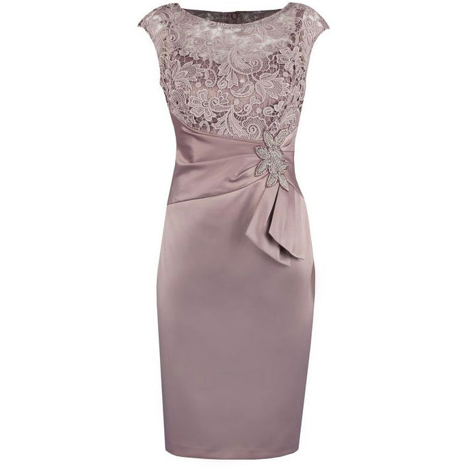 

Hot Selling Knee Length Tafetta Mother of the Bride Dresses for Wedding In Stock with Lace Sash, Dark green