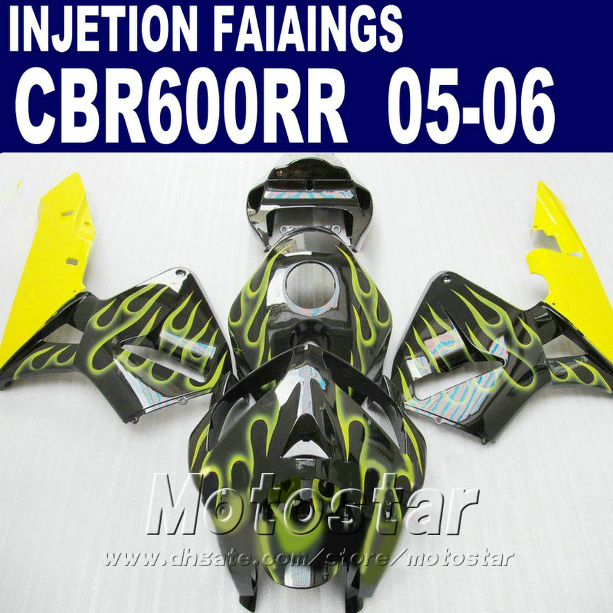

yellow flame injection molding for honda cbr 600 rr fairing 2005 2006 cbr600rr 05 06 cbr 600rr fairing kit c9fe, Same as picture