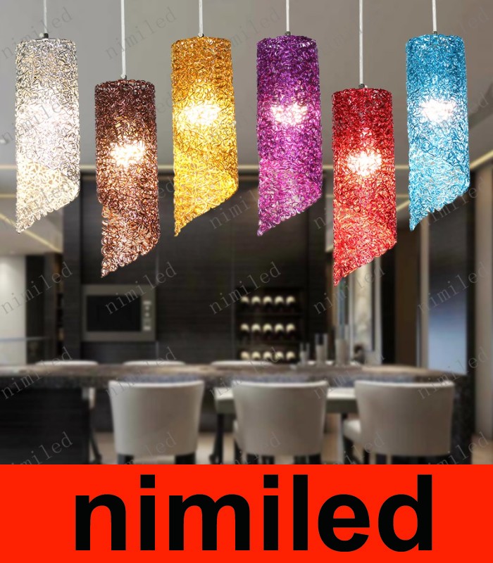 

nimi767 Restaurant Lamp Chandelier Dining Room Bar Aluminum Cylinder Lamps Creative Personality Lighting Living Room Hotel Pendant Lights