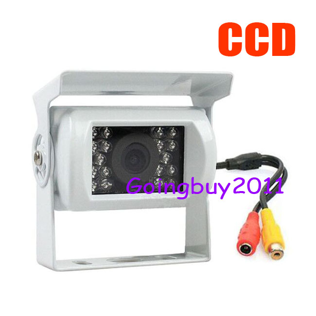 18 LED IR 1/4 Sharp CCD Car rear view Reversing Backup Camera Waterproof + 10m Video Cable White-image-244501350