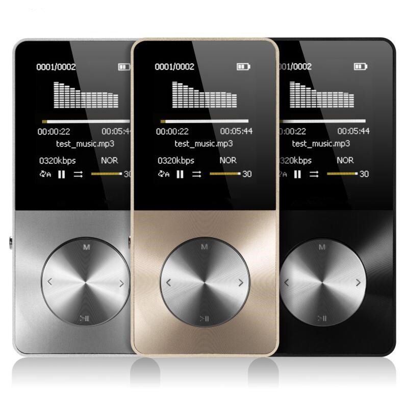 

New Metal MP3 MP4 Player 8gb 16GB Video Sport MP4 Flash HIFI Slim MP4 Video Player Radio Recorder Walkman With Speaker