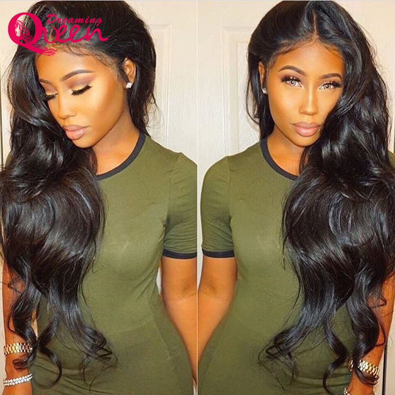 

Brazilian Human Hair 13x4 Lace Front Body Wave Wigs For Black Women 130% High Density 9A Grade Unprocessed Virgin Hair, Natural color