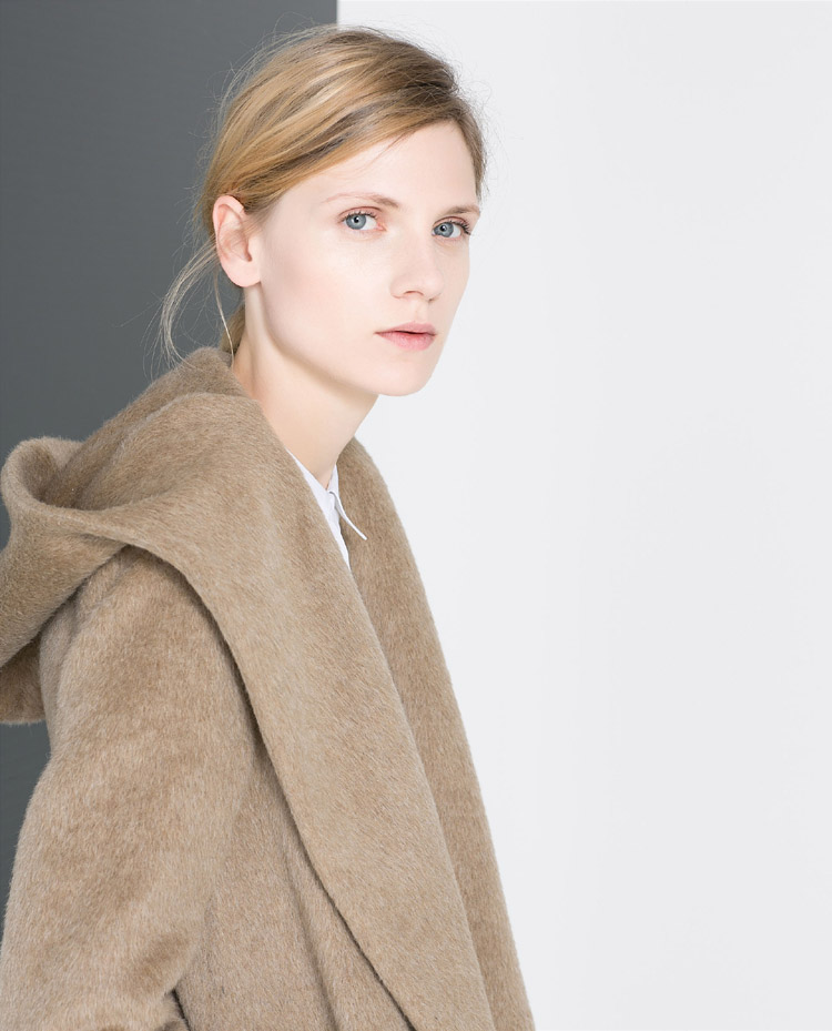 

Wholesale-2015 New Sale Casacos Femininos Coat Women Freeshipping Ultra- Soft Feel Deep Camel Wool Coat Hooded Windbreaker Belt Ornaments, Khaki