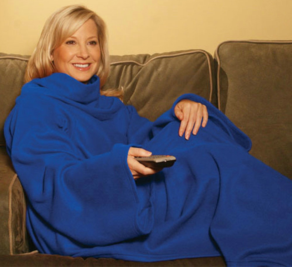 

2107 Lazy Blanket Wholesale 130*180cm Burgundy Snuggie Fleece Blanket Sleeves TV Manta Warm Wearable Sofa Blanket Throw