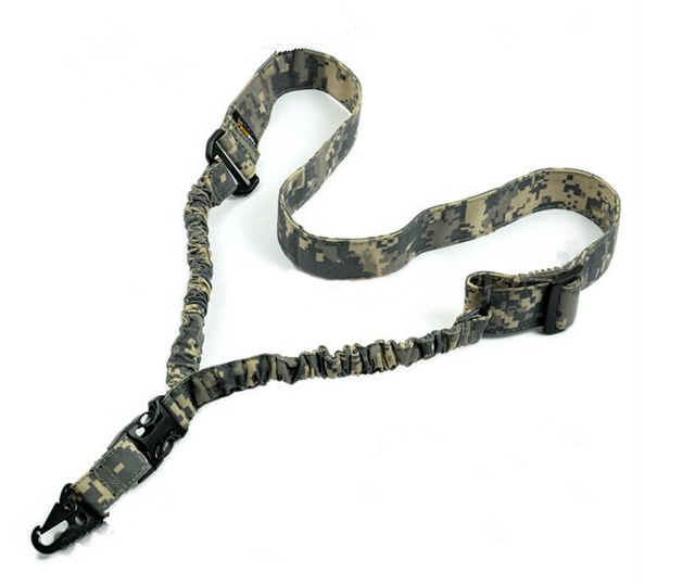 

High Strength One Point Adjustable Sling Single Point Rifle Gun Bungee Cord ACU color