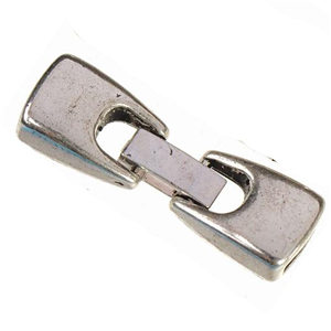 

DIY Clasps For Leather Bracelets Hooks Toggles Vintage Silver Handmade 9mm Flat Large Hole Metal Fashion Jewelry Findings New 39*13mm 20pcs