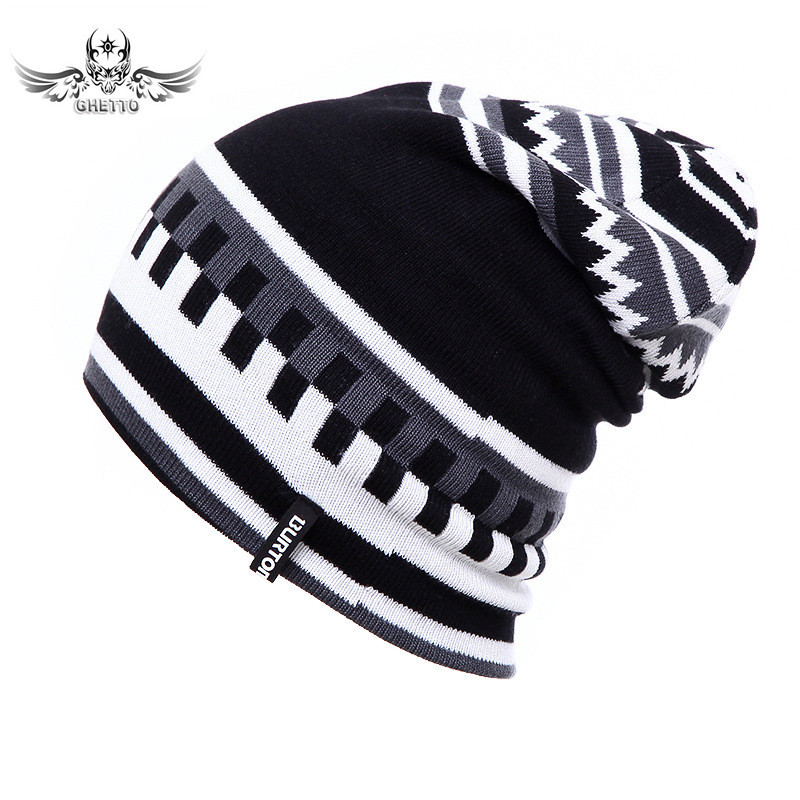 Wholesale-Unisex Men Women Knitted Touca Gorro Cap Beanie Winter Warm Hats Skateboard Snowboarding Hat For Women Men Women's Winter Hat