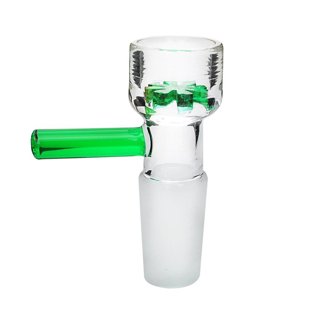 

New Glass bong Blass bowls Star Screen Bowl Green 14.4mm Dry bowl tobacco bowls smoking pipes colorful