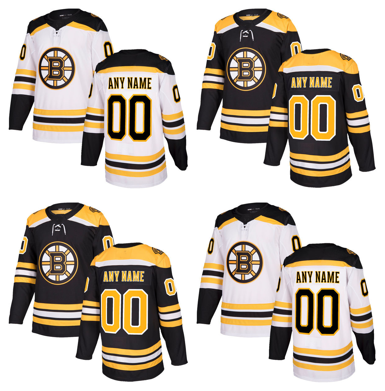 

Lowest Price ! 2017-2018 Season Customized Boston Bruins Jerseys Black White Custom Ice Hockey Jerseys Stitched Any Name Number Size S-XXXL
