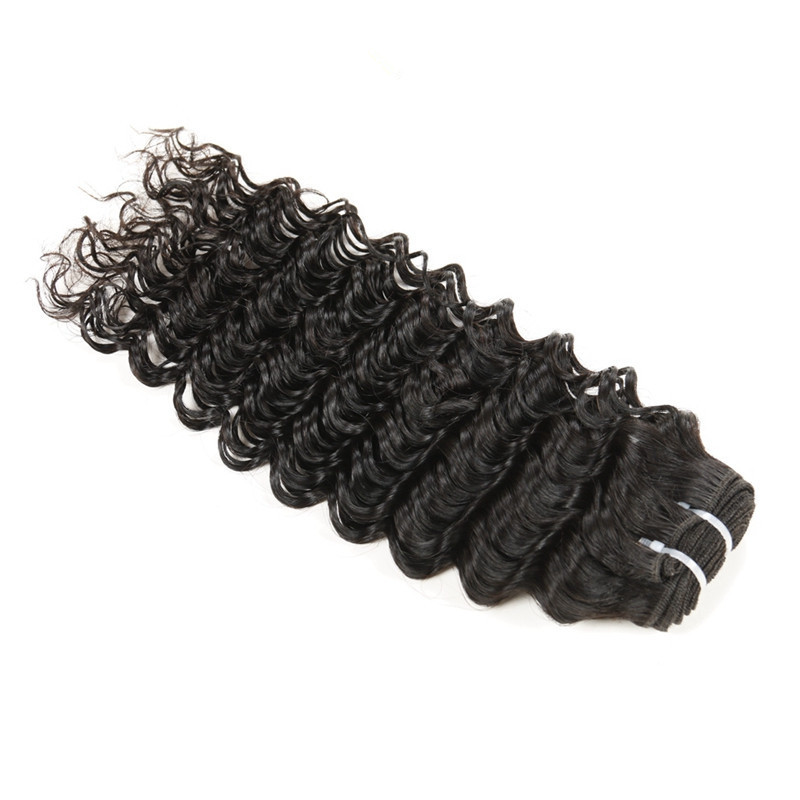 

Elibess Brand Great Quality Human Brazilian Virgin Hair Deep wave hair bundle 3pcs, 100g one piece