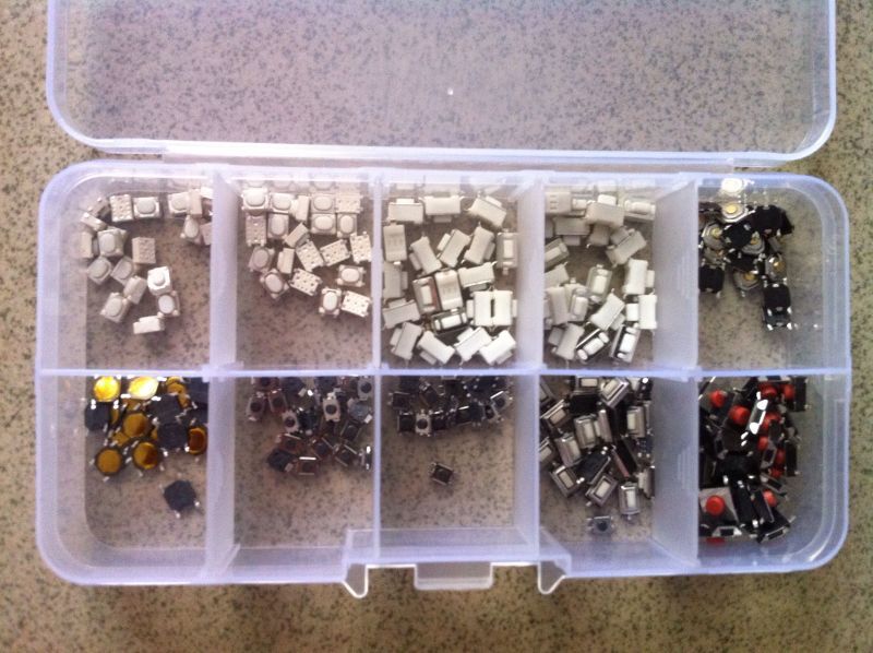 

10 Types Tactile Push Button Switch Car Keys Remote Key Button Microswitch For Hyunda Kia VW Toyota Buick, White