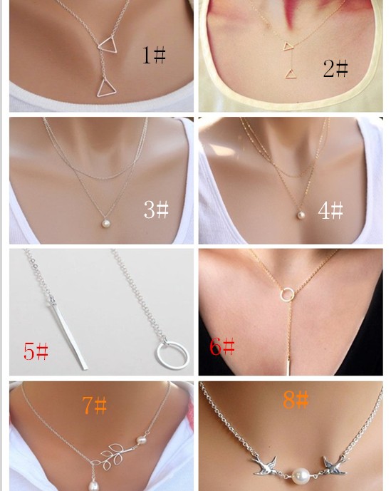 

Mix Designs Pendants Summer Style Statement Necklaces For Women Boho Body Chain Punk Multi layer Necklaces Chain Necklace FE