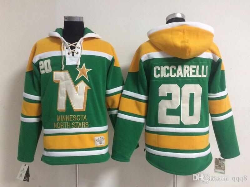 

Top Quality ! Minnesota North Stars Old Time Hockey Jerseys 20 Dino Ciccarelli Green Dallas Stars Hoodie Pullover Sweatshirts Winter Jacket