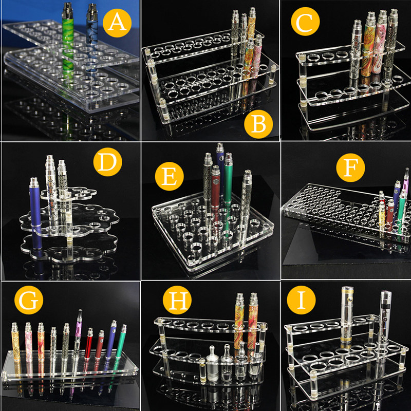 

Electronics Acrylic display stand vape e cig ego battery mod standing shelf holder racks for vaporizer drip tips e liquid bottle atomizer ecig