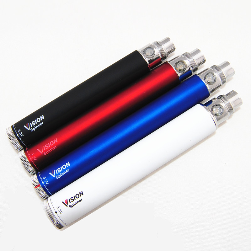 

Vision Spin electronic cigarette ego c twist 3.3-4.8V Variable Voltage VV battery 650 900 1100 1300mAh e cigs cigarette ego atomizer