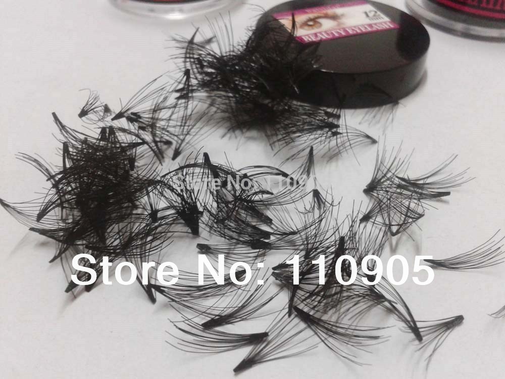 

Wholesale-Cluster 100% Human Hair Eyelash Extension, Soft,Real Human Hair Flare Eye Lashes, 10P Flare Crazy Eyelashes,Free shipping