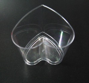 

100 pcs/lot 140ml heart shape lamy pudding cup with Lid plastic mousse disposable cup hotel necessary free shipping TOP31