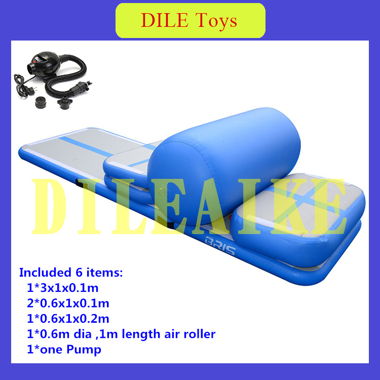 

Fast Delivery Portable Inflatable Air Track Set Gym Mat Home Training Tumble Air Track Set With Air Pump For Sale
