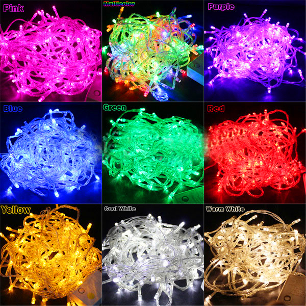 

Weding Decoration LED Wedding Light Wedding Party Light 100 LED 10M Multicolor String Fairy Lights Christmas Wedding Garden Party Xmas, Multi