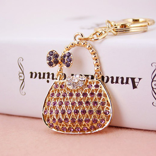 

Top quality Bowknot Bag shaped Key chains for woman keyring,Purse/handbag Charms,Gift ,Gold Plated Alloy Keyring,free shipping