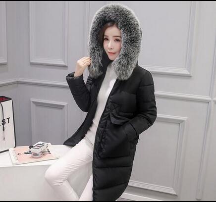 

2016 new Winter Women Warm Jacket Down Cotton Coat Hooded Parka Outerwear, Black