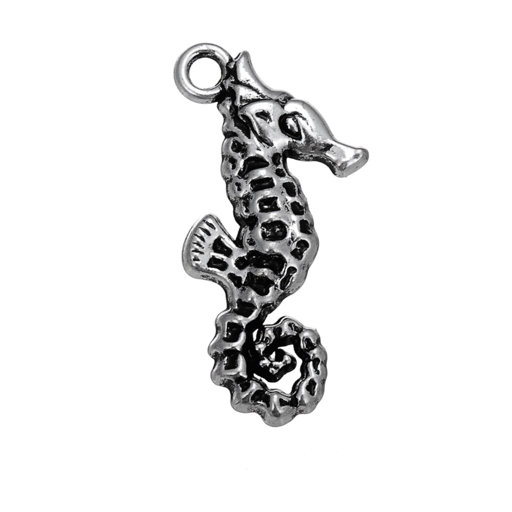 

Free shipping New Fashion Easy to diy 20pcs high qulity sea horse gift charm jewelry making fit for necklace or bracelet