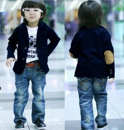 

5pcs/lot Wholesale 3T - 10 Years Blue Cotton Boys Suits Boys Outwear 100 110 120 130 140 Boys Casual Blazer Kids Blazer Boys Baby Blazer
