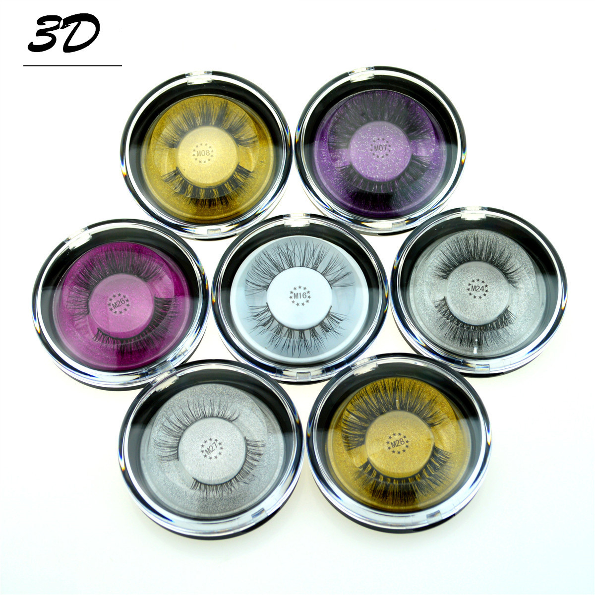 

2018 New 3D Mink lashes Thick real mink HAIR false eyelashes natural for Beauty Makeup Extension fake Eyelashes false lashes 4 Models