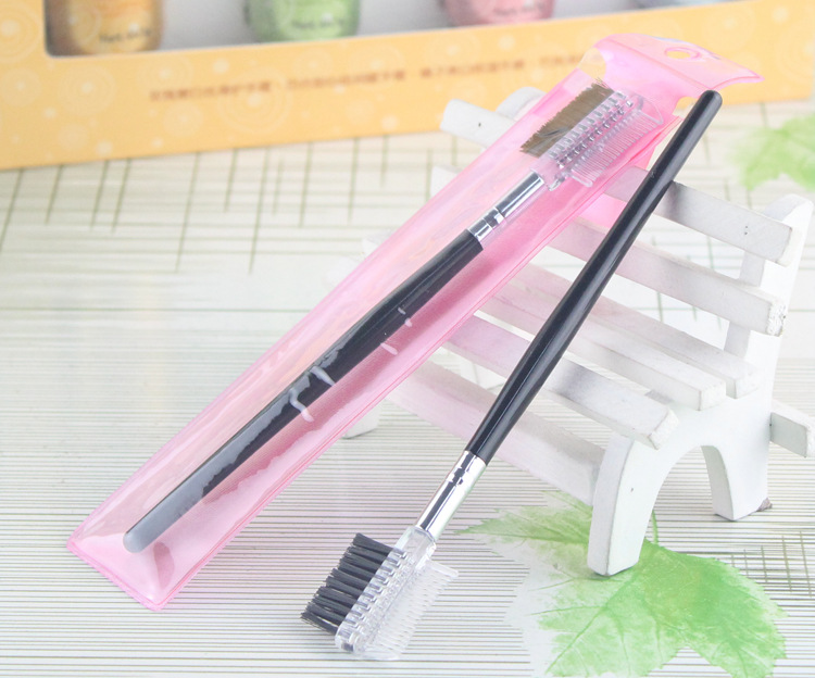 POLP Peine de pesta/ñas Separador de pesta/ñas M/áscara de pesta/ñas Levante el Rizo Cepillo met/álico Herramienta de Maquillaje de Belleza