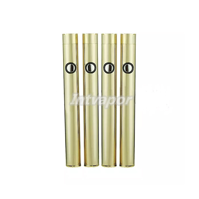 

Gold Slim vape battery button push 350mah batteries for bud o pen cartridge 510 oil vaporizer cartridges e cig