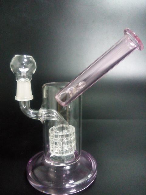 New Glass bong oil rig glass smoking pipe with 1 perc GB-243 for Sale-image-245617269