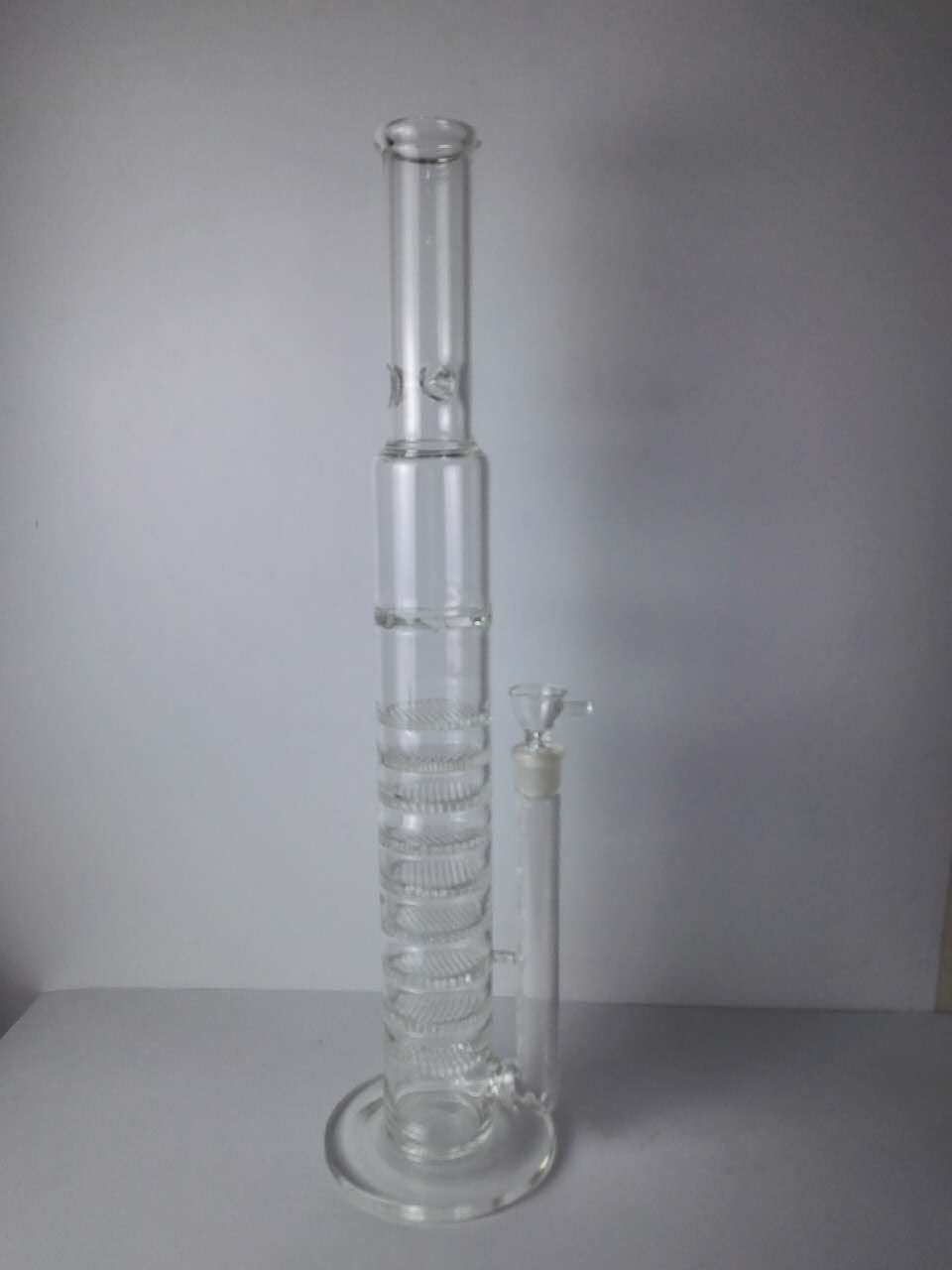 

H:50CM D:6CM. 9 layers of glass honeycomb plate 1 layer brick blade, a total of 10 layers of filter glass pipes, glass pipe