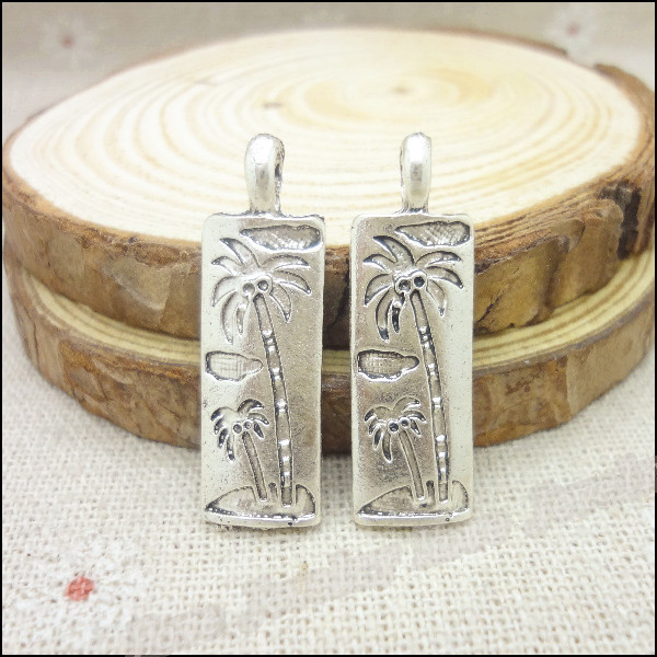 Charms Free ! 55pcs Vintage Tree Pendant Antique Silver Fit Bracelets Necklace DIY Metal Jewelry Making-image-212933856