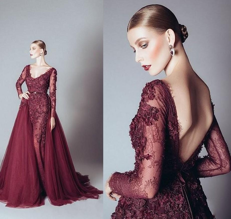 mesh evening gown