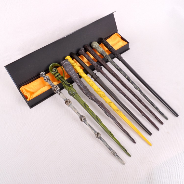 

Creative Cosplay 30 Styles Hogwarts Harri Voldermort Dumbledore Series Magic Stick Resin Ron Ginny Magical Games Wand As christmas Gift