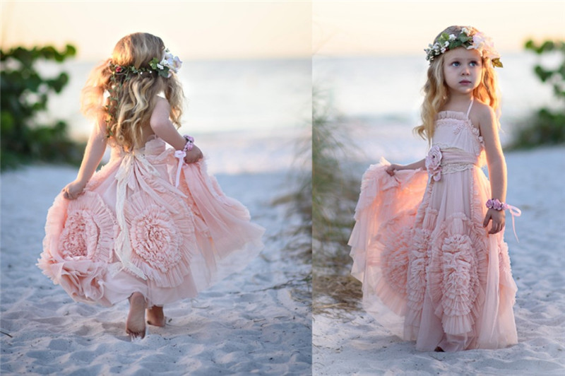 girls beach wedding dress