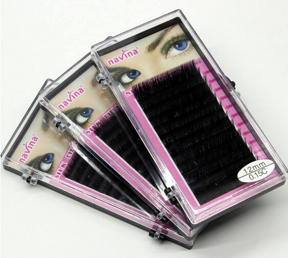 Wholesale - 4cases C Curve 8/10/12/14mm MINK eyelash extension, artificial eyelash Fake False Eye Lash Eyelashes for wholesale-image-263626359