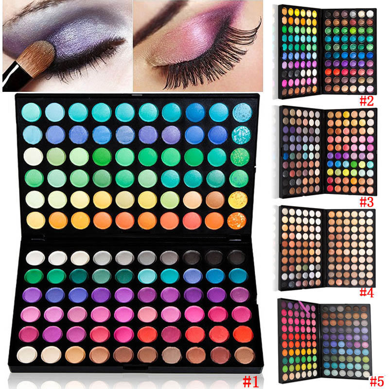 

Wholesale- New Fashion Professional 120 Full Color Makeup Cosmetic Kit Eye Shadow Palette HB88