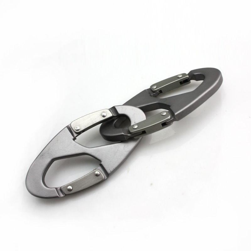 

Metal Keychain Clasp S Shape Key Chain Keyring for Outdoor Sports