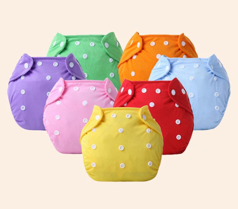 

10pcs Baby Cotton water proof Soft Diaper Nappies Cover Reusable Washable Size Adjustable spring summer autumn winter button Diapers YTNK001