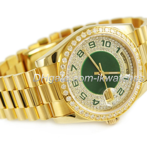 

TOP quality New fashion watch diamonds watches mechanical automatic wristwatch Stainless Steel Band 098, Silver