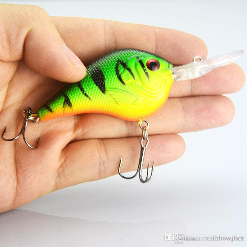

New Trollinng fishing Crankbait Lure 9.5cm 11g 4colors 3D eyes Mini bass crap plastic bait for freshwater fishing